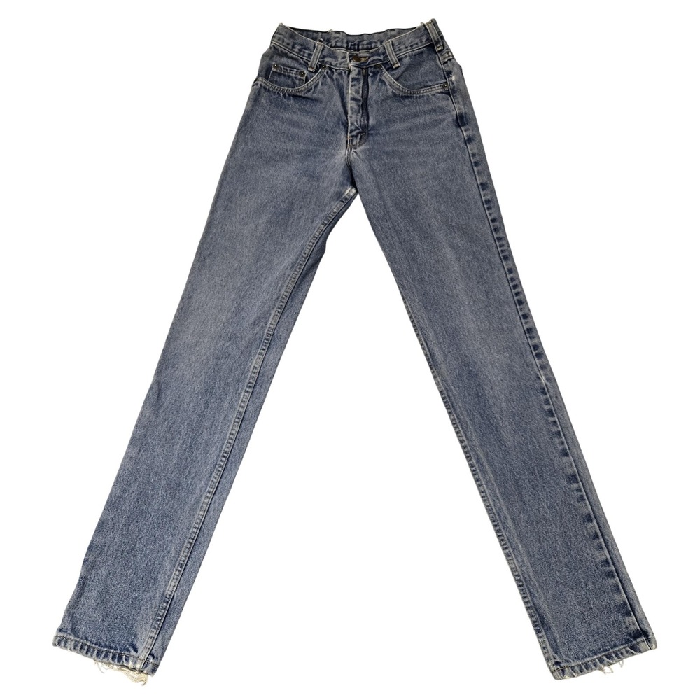 Vintage IKEDA Jeans Mens‎ 31x32 Blue Straight Leg Made In Canada Distressed 90s